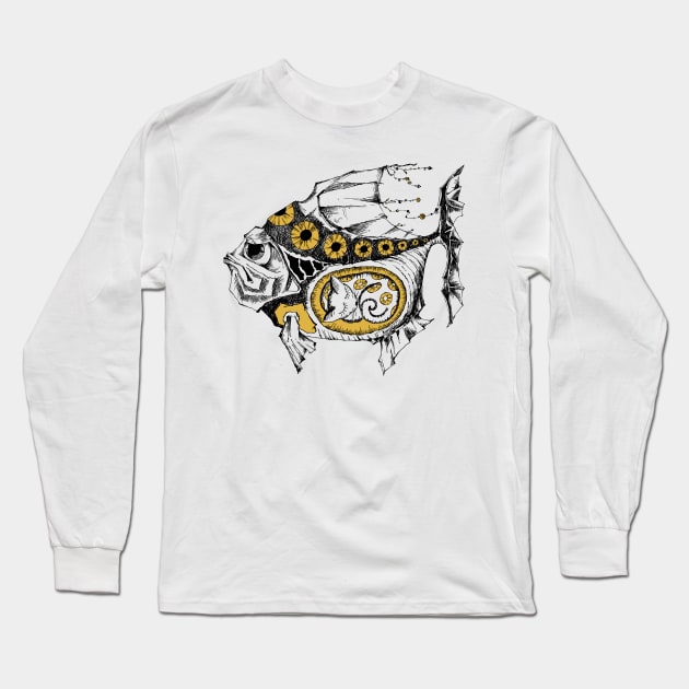 Fish #2 Long Sleeve T-Shirt by Olga Berlet